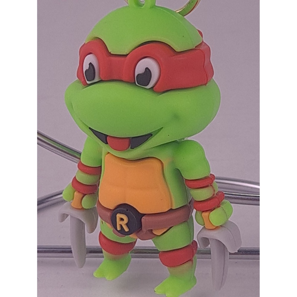 Raphael Teenage Mutant Ninja Turtles Keychain TMNT Keyring Bag Charm Pendant
